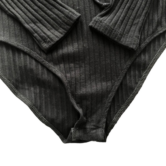 AQUA Ribbed Lace-Up Bodysuit - 100% Exclusive - Picture 5 of 14